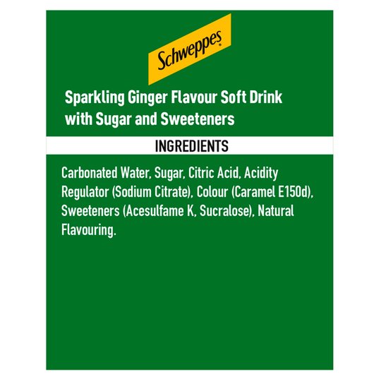 Schweppes Canada Dry Ginger Ale 1lt
