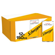 Schweppes Slimline Low Calorie Tonic Water Mini Cans 12 x 150ml