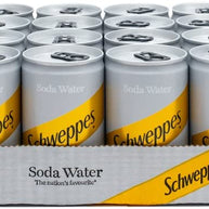 Schweppes Soda Water Mini Cans 24 x 150ml