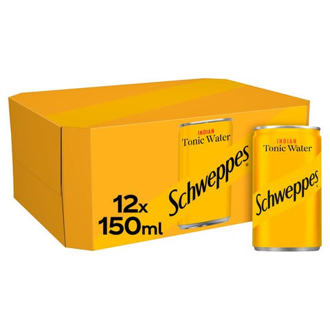 Schweppes Indian Tonic Water Mini Cans 12 x 150ml