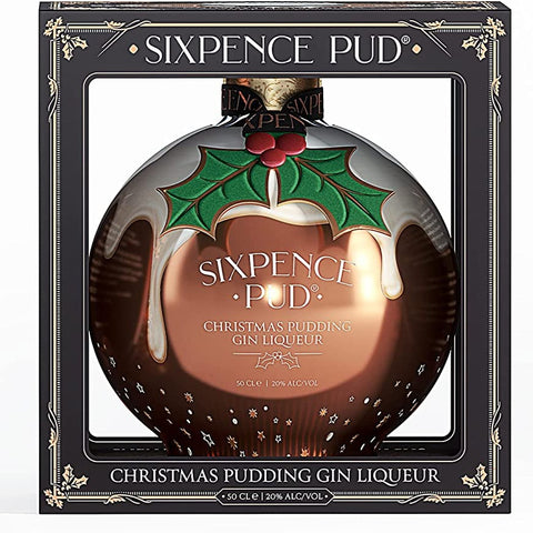 Sixpence Pud Christmas Pudding Gin Liqueur in Gift Box, 50cl