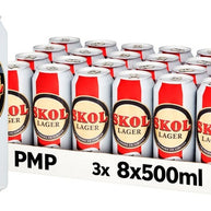 Skol Lager Beer 24 x 500ml Cans