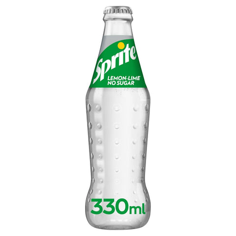 Sprite No Sugar Contour Glass Bottle 24x330ml