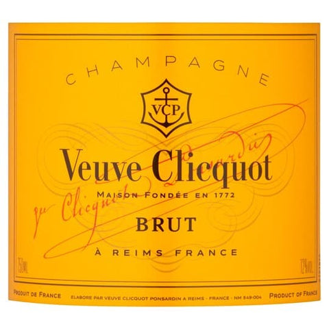 Veuve Clicquot Yellow Label Brut Non Vintage Champagne 75cl