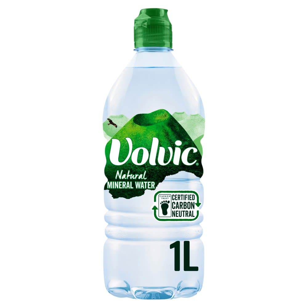 Volvic Natural Mineral Water 12 x 1L - Sportscap