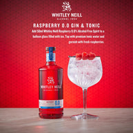 Whitley Neill Raspberry Alcohol Free 0.0% Spirit 70cl