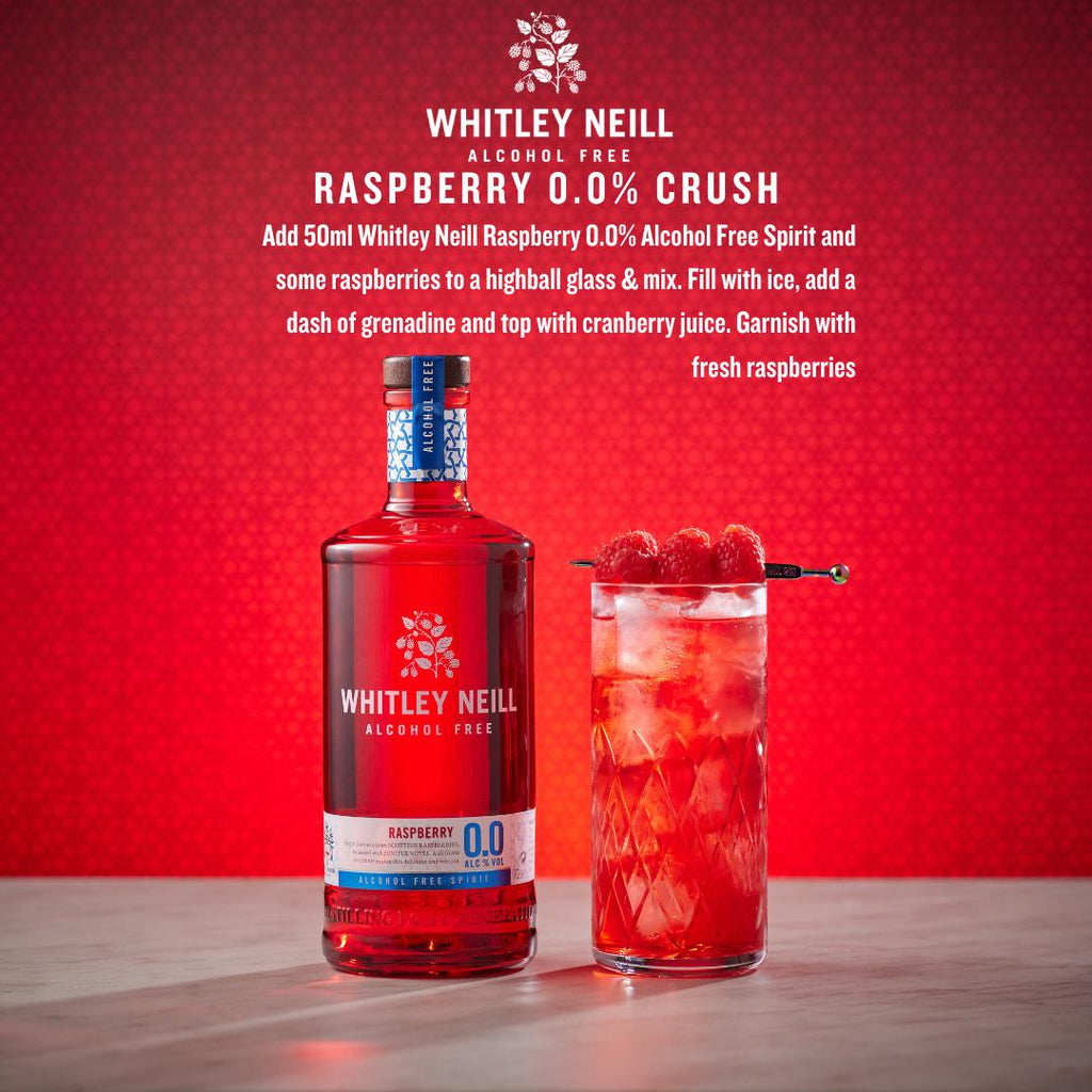 Buy Whitley Neill Raspberry Alcohol Free 0.0% Spirit 70cl Online - 365 ...