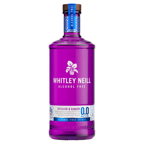 Whitley Neill Rhubarb & Ginger Alcohol Free 0.0% Spirit 70cl