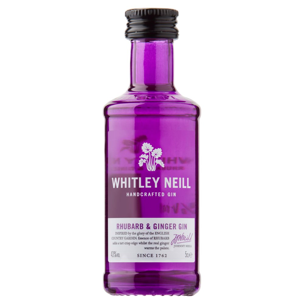 Whitley Neill Rhubarb & Ginger Gin 5cl Miniature