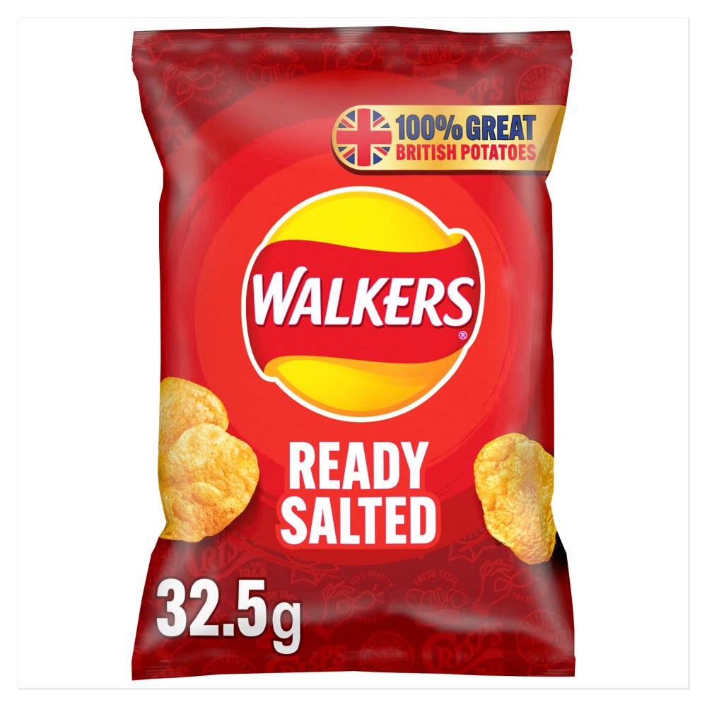 Walkers Ready Salted Crisps 32x32.5g