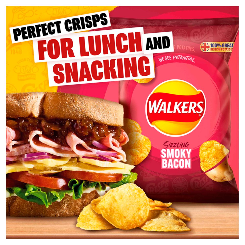 Walkers Smoky Bacon Crisps 32x32.5g