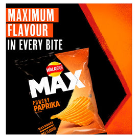 Walkers Max Punchy Paprika Flavour Crisps £1.35 PM 15x70g