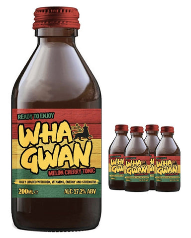 Wha Gwan Melon Cherry Rum Tonic with Iron & Vitamins 20cl
