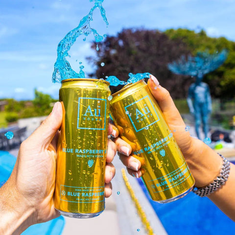 AU Vodka Blue Raspberry Pre-Mixed Cans 1x330ml