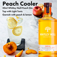 Whitley Neill Peach Gin 70cl - New Flavour