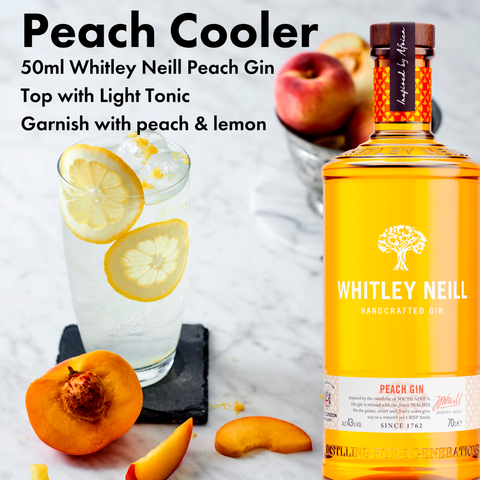 Whitley Neill Peach Gin 70cl