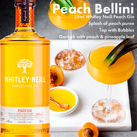 Whitley Neill Peach Gin 70cl