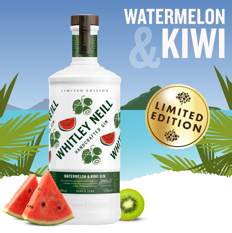 Whitley Neill Watermelon & Kiwi Gin 70cl - Limited Edition
