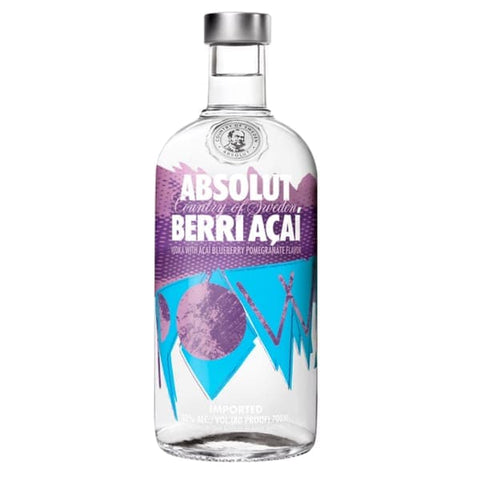 Absolut Berri Açaí Flavoured Vodka 70cl - vodka