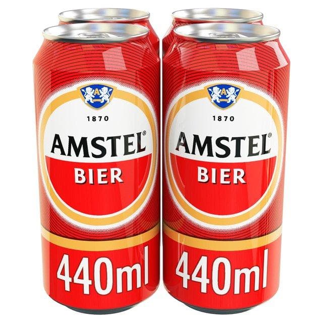 Amstel Lager Beer Cans 24x440ml