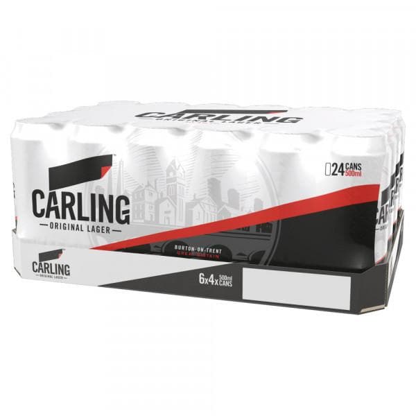 Carling Original Lager Cans 24x500ml