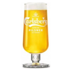 Carlsberg Pilsner Toughened Stem Half Pint Glass