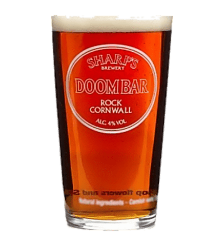 Doom Bar Cornish Ale Half Pint (Blue Logo) Beer Glass
