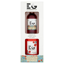 Edinburgh Gin Raspberry Liqueur & Candle 5cl
