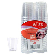 Disposable Plastic Shot Glass 1oz (30ml) 40pack