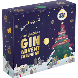 Craft Gin Club's Gin Advent Calender - 25 Days of Craft Gin - 25 x 50ml Gins - Christmas Gins