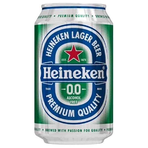 Heineken Alcohol Free Lager Cans 24x330ml - 330ml - cans