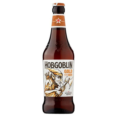 Hobgoblin Gold Beer - Wychwood Brewery Bottles- 8x500ml