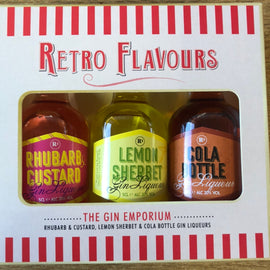 The Gin Emporium Retro Flavours Miniatures 3x5cl Bottles