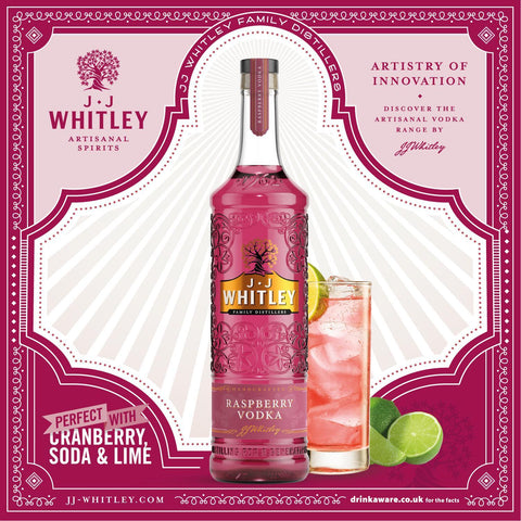 J.J Whitley Raspberry Vodka 1 Litre