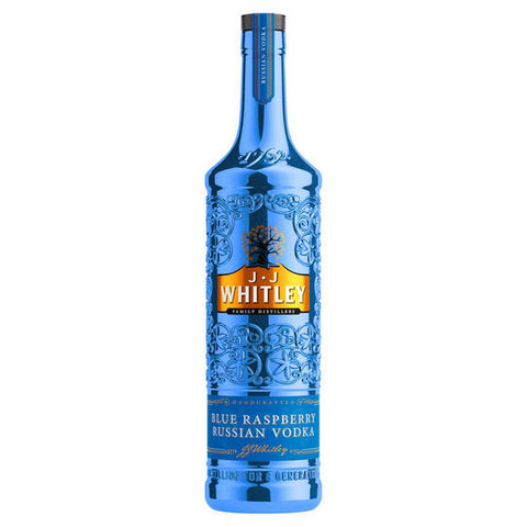 JJ Whitley Blue Raspberry Vodka 70Cl & Gold Artisanal Russian Vodka