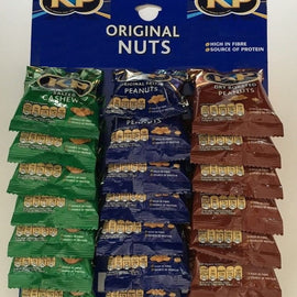 KP Nuts - Mixed Salted, Dry Roasted & Cashews Pub Snack Card