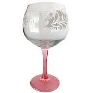 Larios Mediterranea Rose Goblet Glass