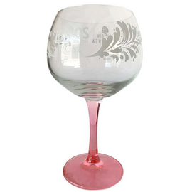 Larios Mediterranea Rose Goblet Glass