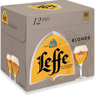 Leffe Blonde Abbey Beer Bottle 12x330ml