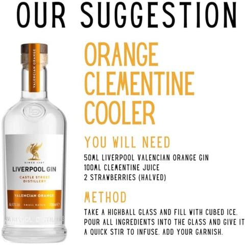 Liverpool Valencian Orange Small Batch Organic Gin 70cl