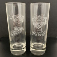 Smirnoff Coca Cola - Gordons Schweppes Dual Branded Hi-ball Glass Bar Gift