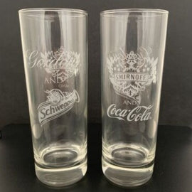 Smirnoff Coca Cola - Gordons Schweppes Dual Branded Hi-ball Glass