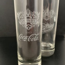 Smirnoff Coca Cola - Gordons Schweppes Dual Branded Hi-ball Glass
