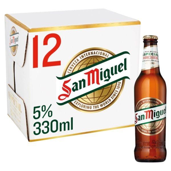 San Miguel Lager Bottles 12x330ml