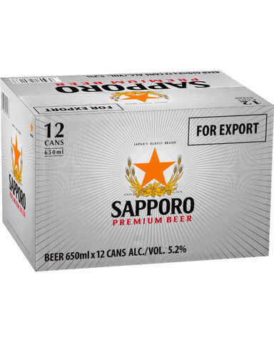 Sapporo Premium Beer Can 650ml