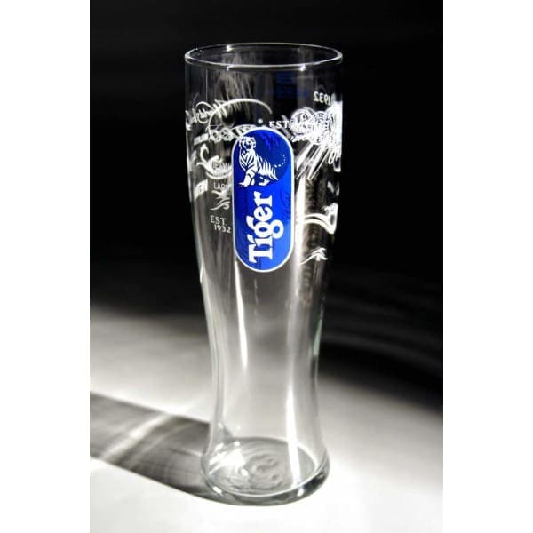 Tiger Beer Schooner Two Third (2/3 Pint) Glass - Glass