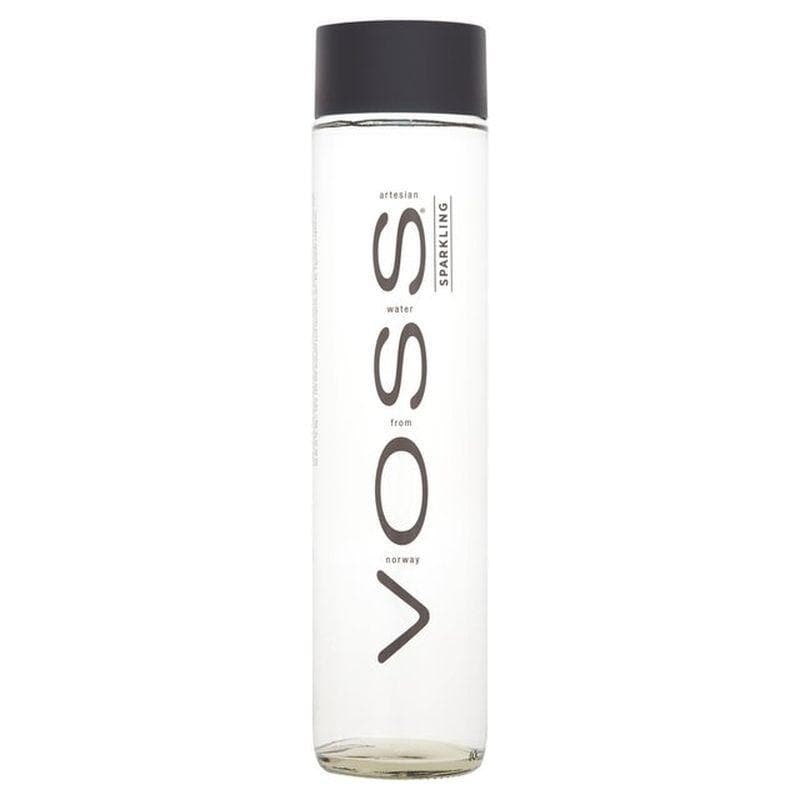 Voss Sparkling Water Glass Bottle 12x375ml